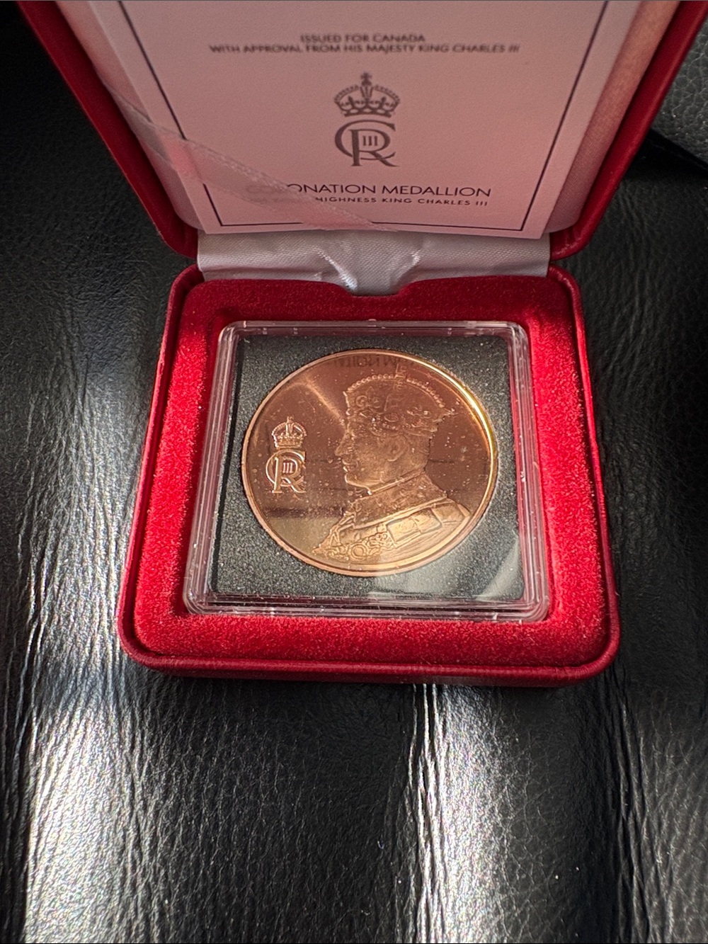 Coronation Medallion His Royal Highness King Charles 111 In Presentation Box - Picture 4 of 12